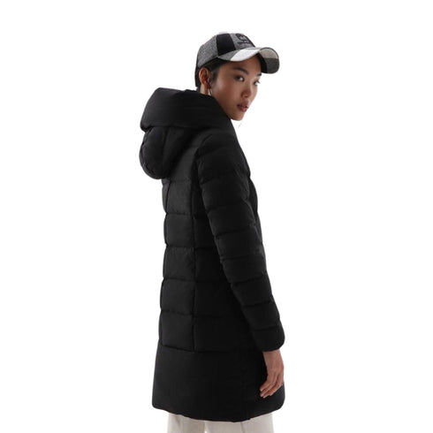 Woolrich Piumino lungo Piumino Donna lungo Puffy Nero - Francavilla Moda